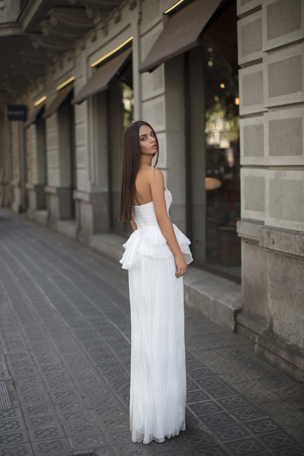 Picture of 93827 - PEPLUM DRESS