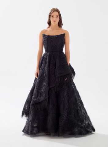 Picture of BLACKFLUFFY DRESS