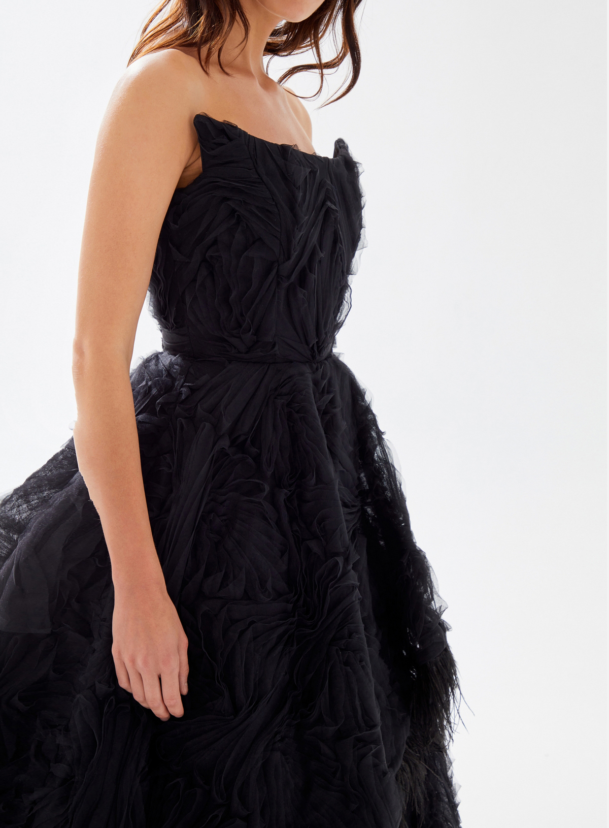 Picture of BLACKFLUFFY DRESS